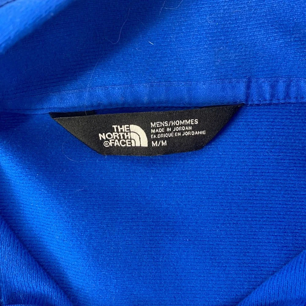 The North Face‎ Mens Blue Quarter Zip Pullover Fleece Jacket Size M